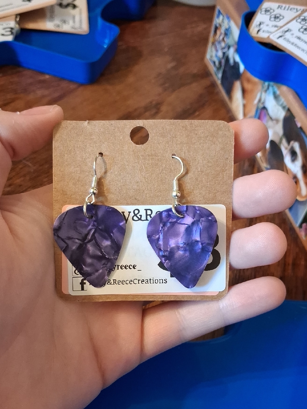Guitar Pick Earrings!!